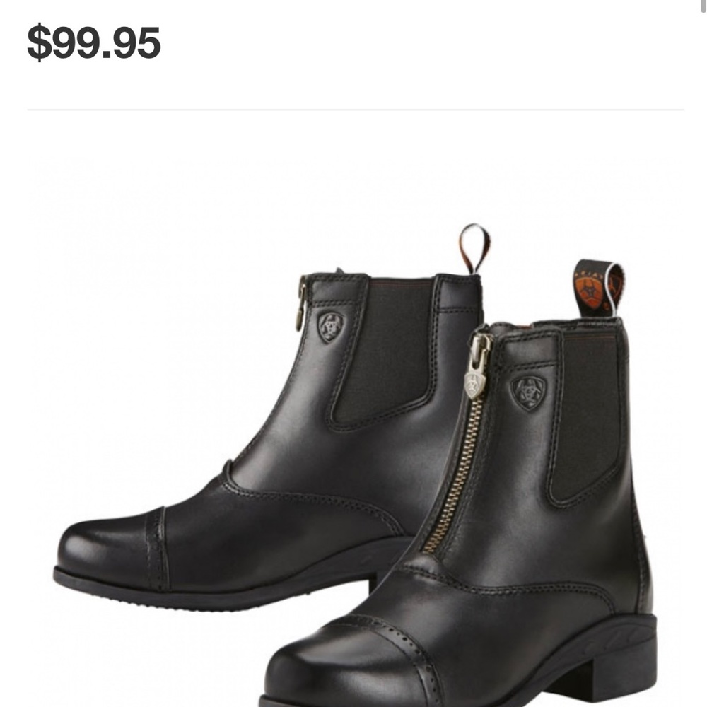 English Leather Riding Boots for Kids - Ariat Devon III Horseback